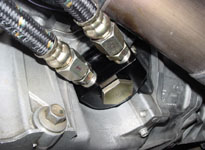 [Mounted oil filter adapter]